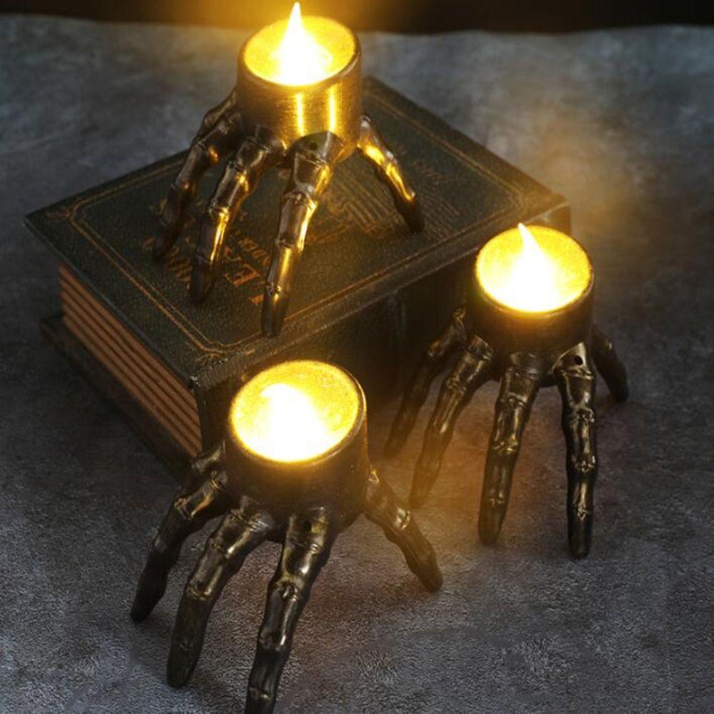 LED Candle Light Halloween Flameless Candle Light Halloween Indoor Decorative Light Festival