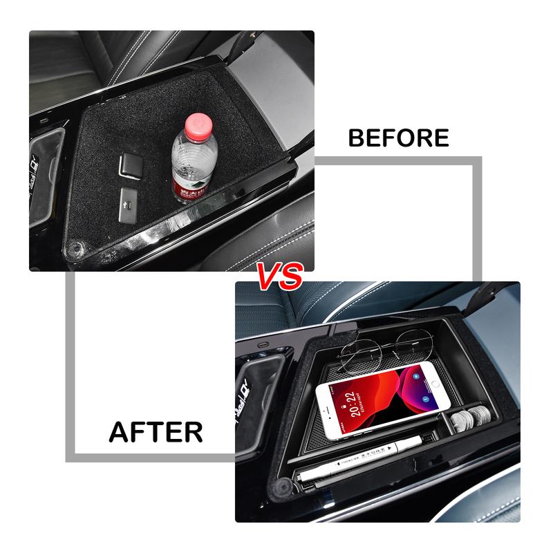 Organizzatore per Console Centrale per Cadillac Lyriq Luxury 2024 Cadillac Lyriq (Tecnologia, Lusso, Sport) Vassoio portaoggetti per bracciolo auto