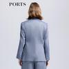 PORTS Women's Spring/Summer One-Button Denim Texture Blazer