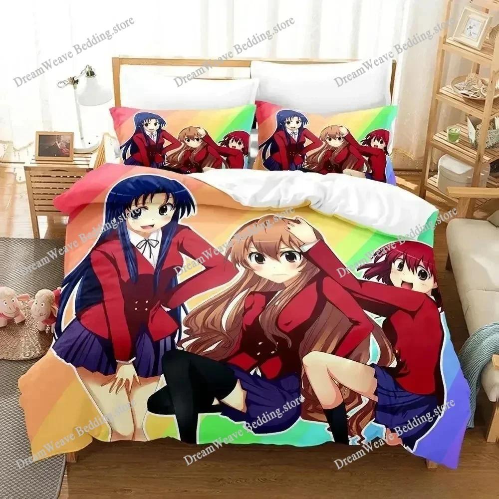 Fashion 3D Print Anime Bed Sheet Toradora Bedding Set Single Twin Full Queen King Size Bed Set Adult Kid Bedroom Duvetcover Sets