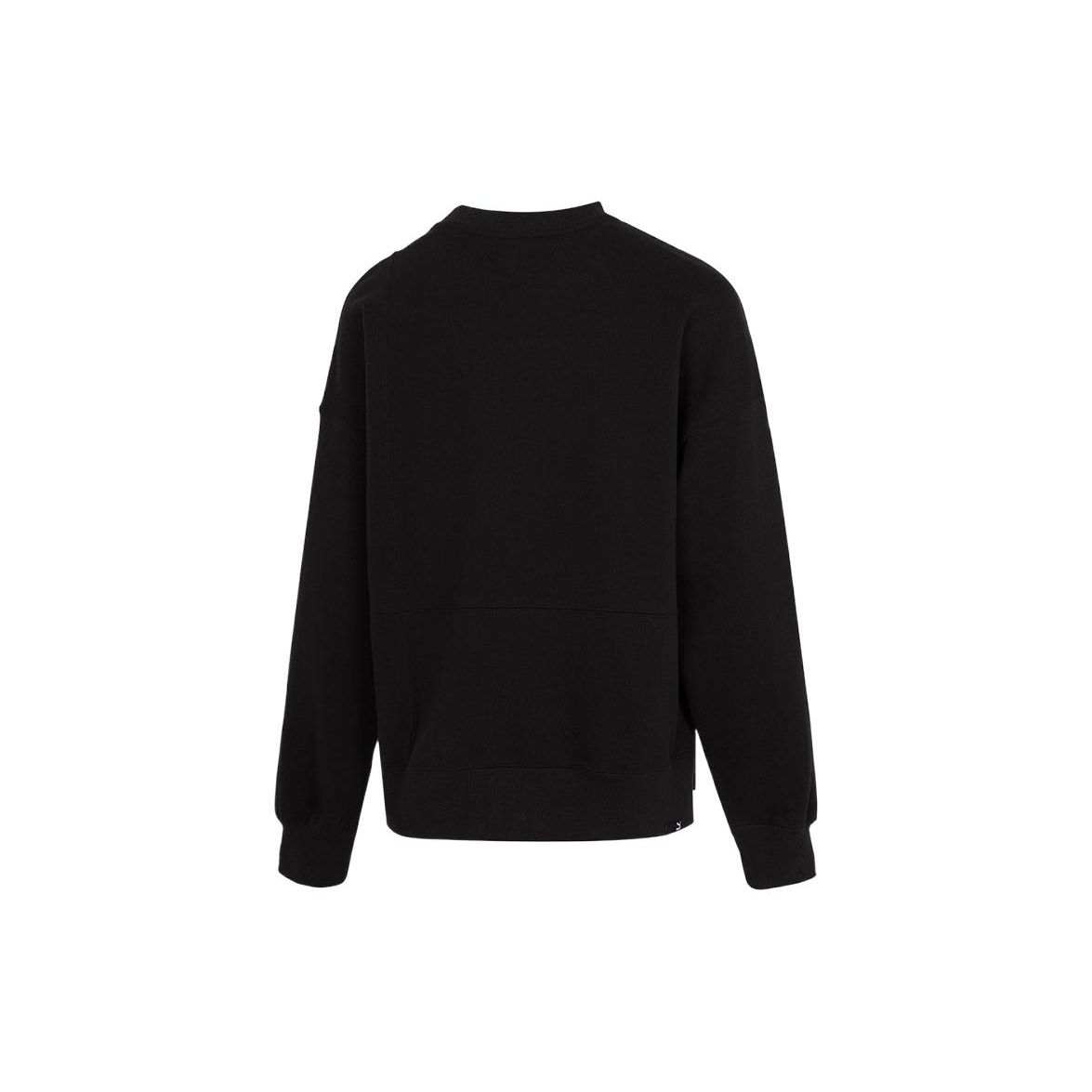 Puma Спортивная повседневная толстовка с круглым вырезом женская толстовка черная — фото 2