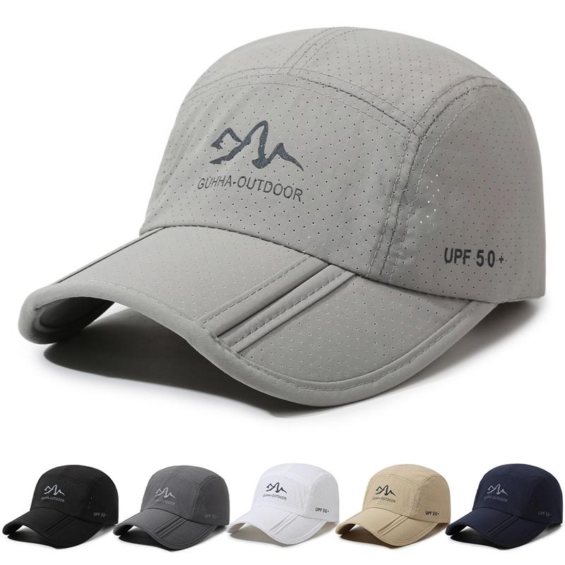 Summer Outdoor Sun Protection Quick-Drying Baseball Cap Men Breathable Sun Hat Fishing Cap