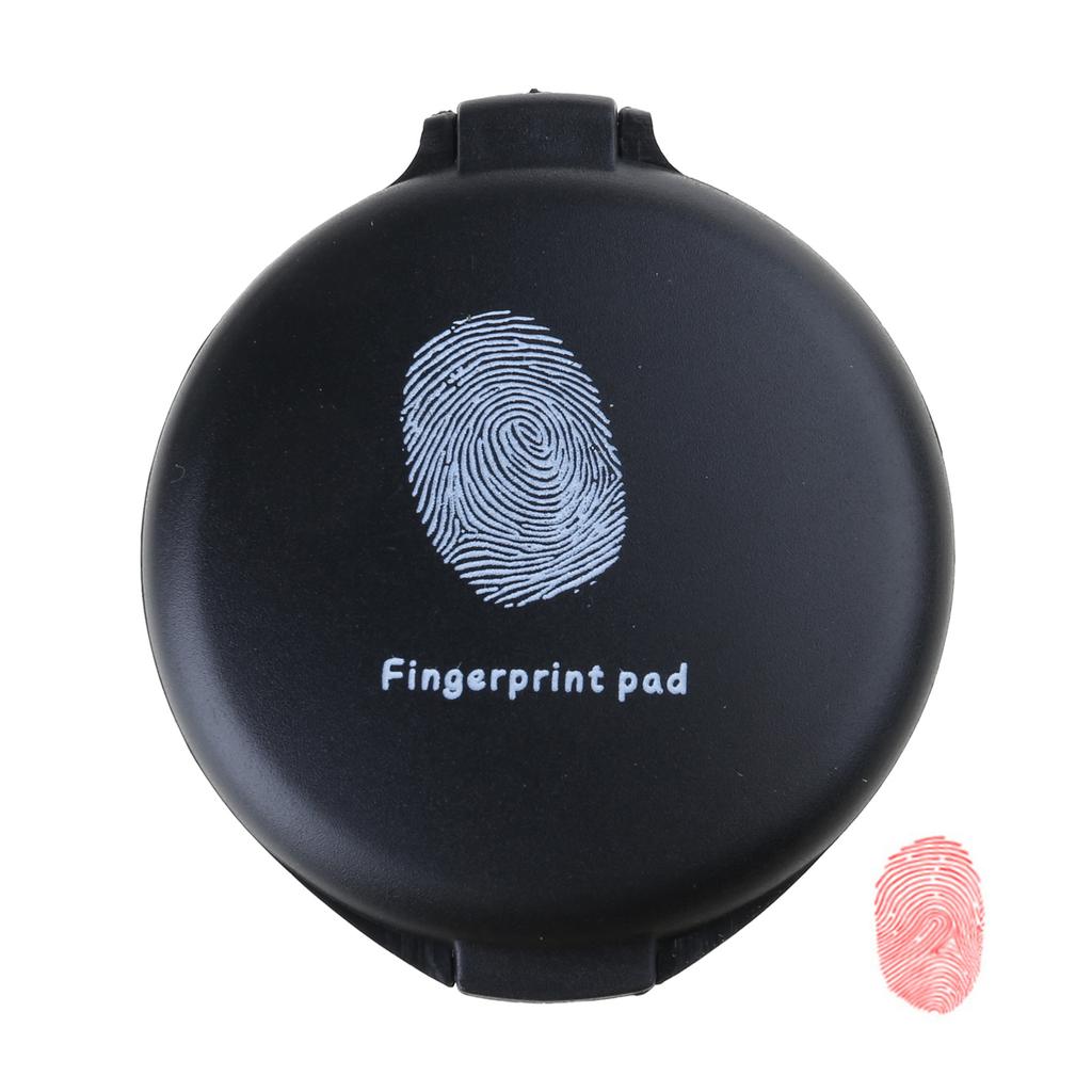 Thumb Print Ink Pad Fingerprint Ink Pad Practical Fingerprint Pad Quick Dry Ink Pads Office Supplies for Emergency Can