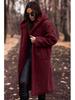 Fur Coat Women ,hooded Collar, Pure Color, Loose and Casual, Long-sleeved Faux Fleece Jacket