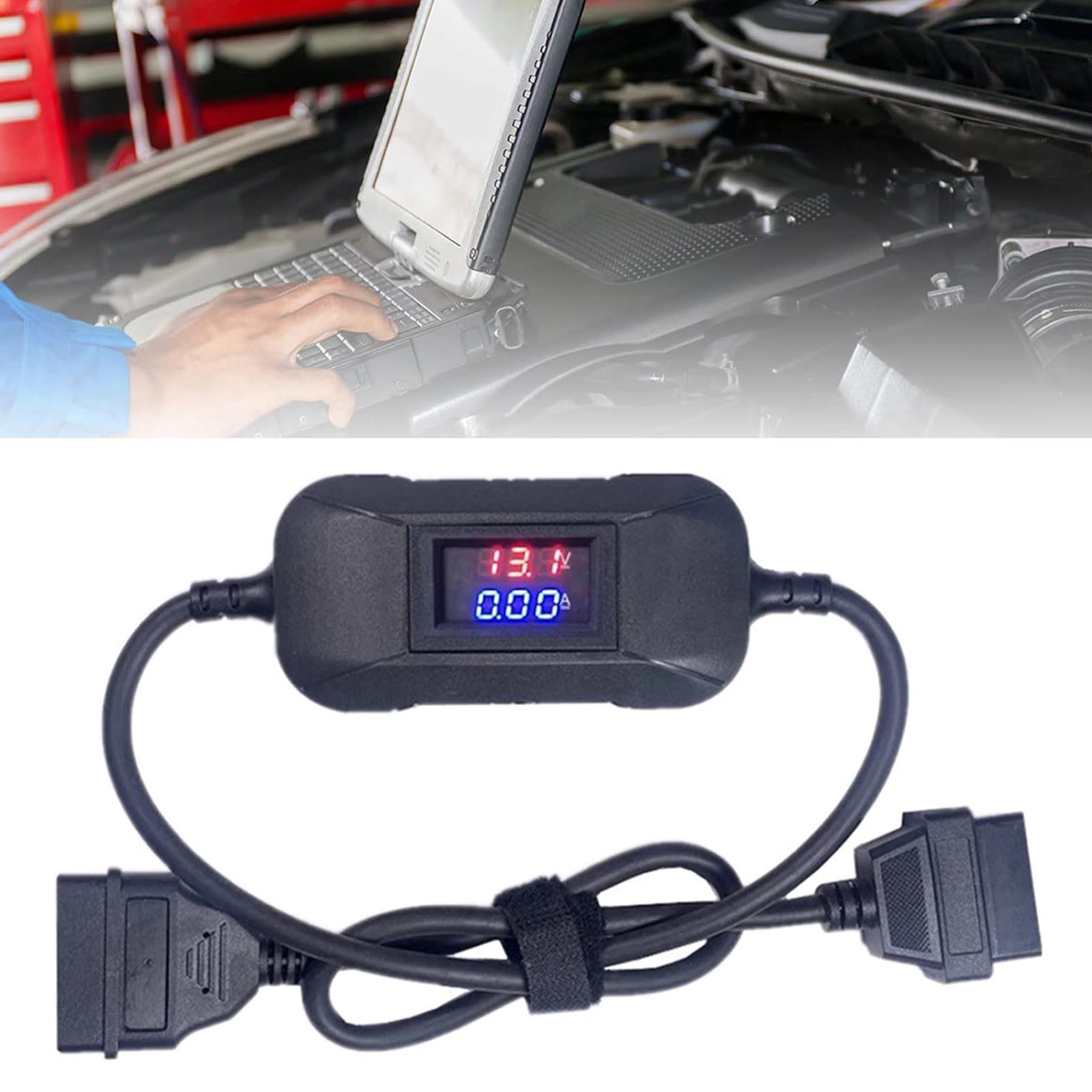 

Кабель-адаптер для грузовых дизелей от 12 В до 24 В, кабель-адаптер для инструментов X431 Easydiag2.0/3,0, преобразователь для грузовиков чёрный