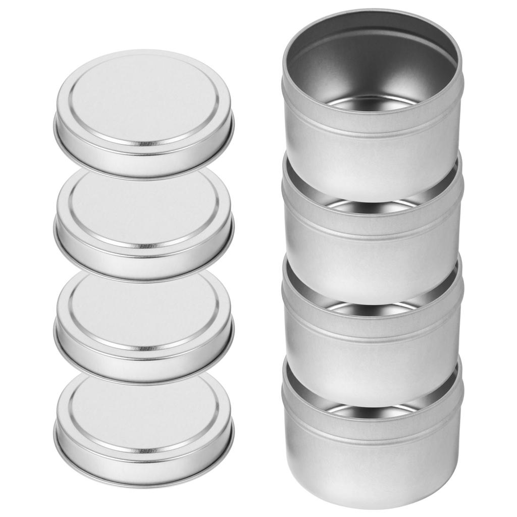 4Pcs Aromatherapy Gift Container Metal Jar for DIY Candles Storage Tins Craft Projects Empty Cups Versatile Home