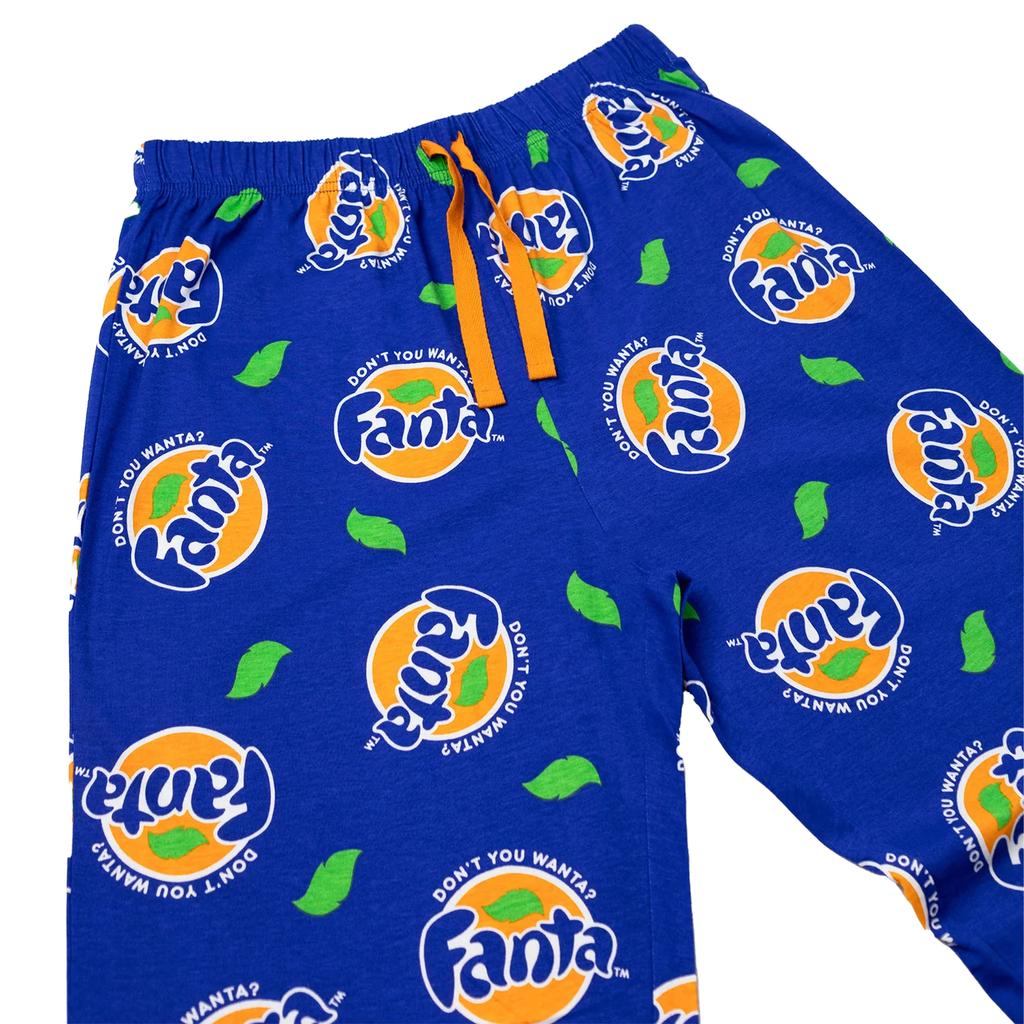 Pantaloni de casă cu logo Fanta pentru bărbați