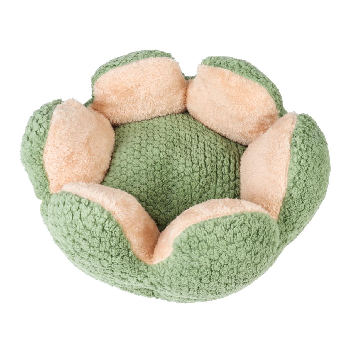 

Лежак для кошки в форме цветка, мягкое гнездо для кошки, домик для питомца в форме кактуса, удобная моющаяся подушка для щенка, котенка, теплый коврик S