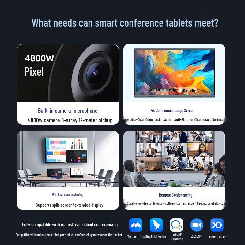 HUSHIDA 100-inch 4K Interactive Flat Panel (CN version)