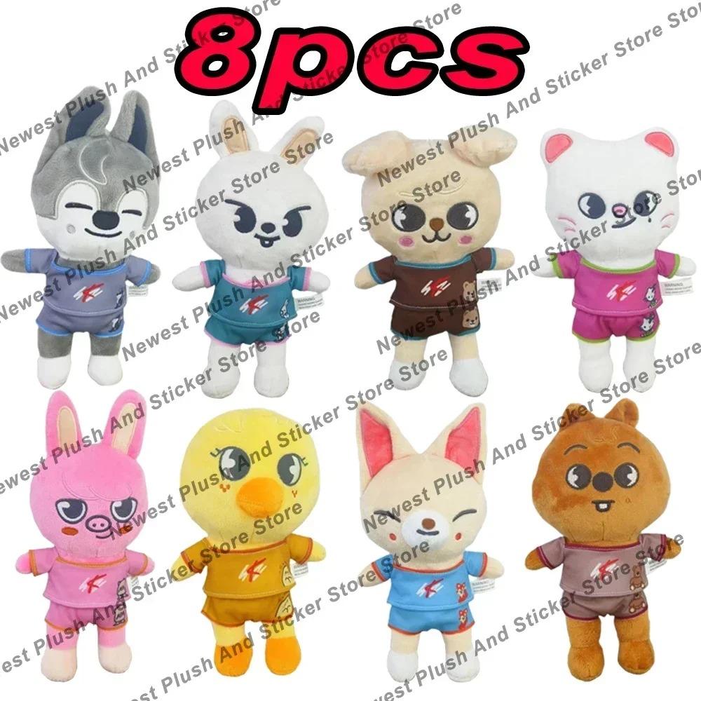 Skzoo Kpop Plüsch 20-23cm Stofftier Plüschtiere Stay Plüschpuppe Spielzeug Kawaii JYP Erwachsene KZ Fans Anhänger Kinder Geburtstagsgeschenk