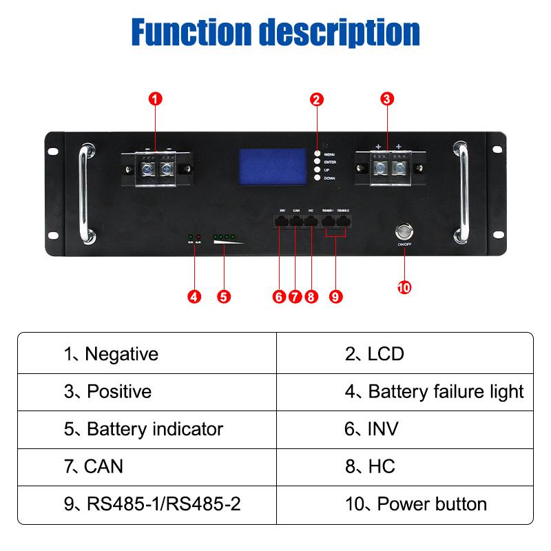 EASUN POWER LiFePO4 48V 300AH 200AH 100AH Battery Pack 51.2V 15KW Lithium Solar Battery Rechargeable Battery 6000 + Cycles