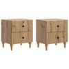 Nightstand 2 Pcs. Artisan Oak 43 X 34.5 X 48 Cm Engineered Wood