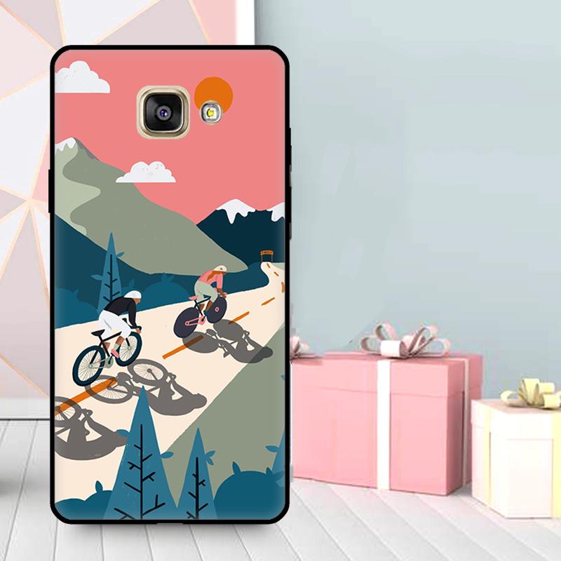 Bike Cycling Art Case For Samsung Galaxy A3 A5 2016 2017 A6 A7 A8 A9 2018 J1 J3 J4 J5 J6 Plus J7 J8 Cover