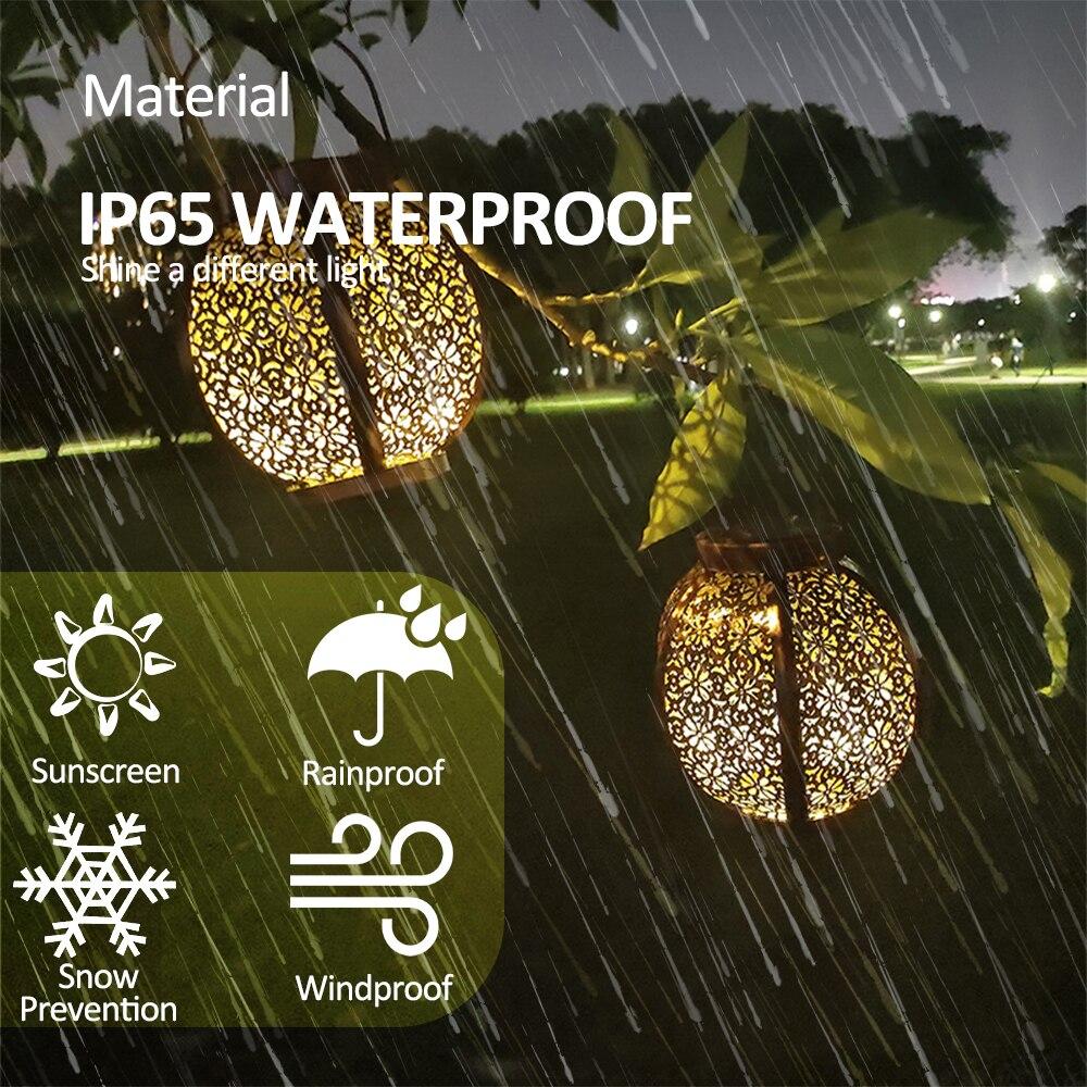 

Hanging Solar Lights Retro Metal Hexagonal Solar Lanterns IP65 Waterproof Outdoor Hanging Solar Light Pathway Walkway Decoration 1 Pack теплый белый