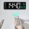 Large Digital Wall Clock Remote Control Temp Date Week Display Power Off Memory Table Clock Wall-mounted Dual Alarms LED Clocks