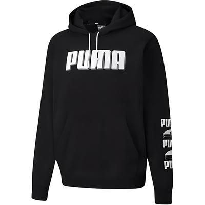 Sweatshirts Men's Black Hooded Moderate Regular 582762-01