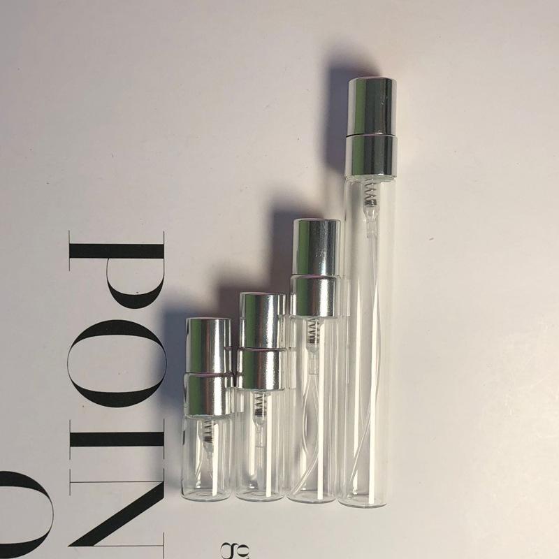 

23510ml Clear Glass Dropper Bottle with Screw Cap - Perfume Sample Travel Spray and Decanting Trial Size.