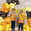 Engineering Vehicle-themed Latex Aluminum Film Balloons Set for Party Decoration, Boy's Birthday Party Decoration Supplies