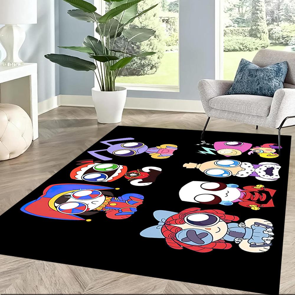 Digital Circus Area Rug Perfect For Kitchen Dining Room Balcony Foyer Antislip Rug Anime Office Decor Perfect Gift For Friends Family