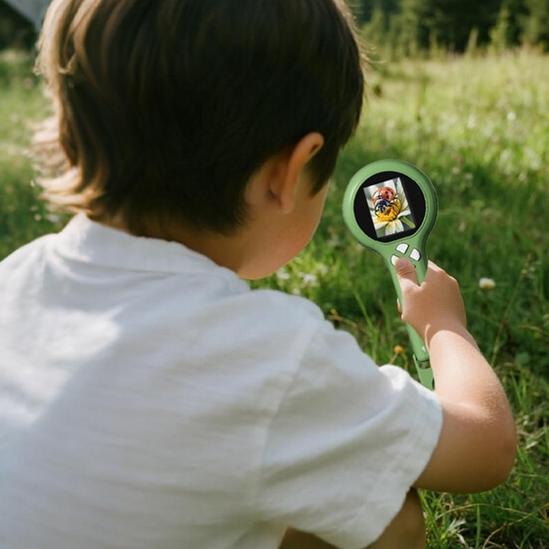 Handheld Digital Microscope for Kids Students Classroom Discovery with Screen Display, Rechargeable Science Viewer