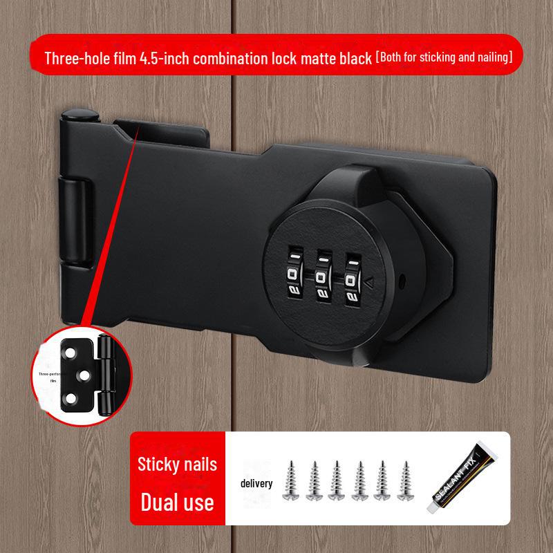 Încuietoare cu parolă antifurt pentru dulap și frigider - Nu necesită găurire, Compatibilitate cu deschidere dublă și dulapuri pentru dosare