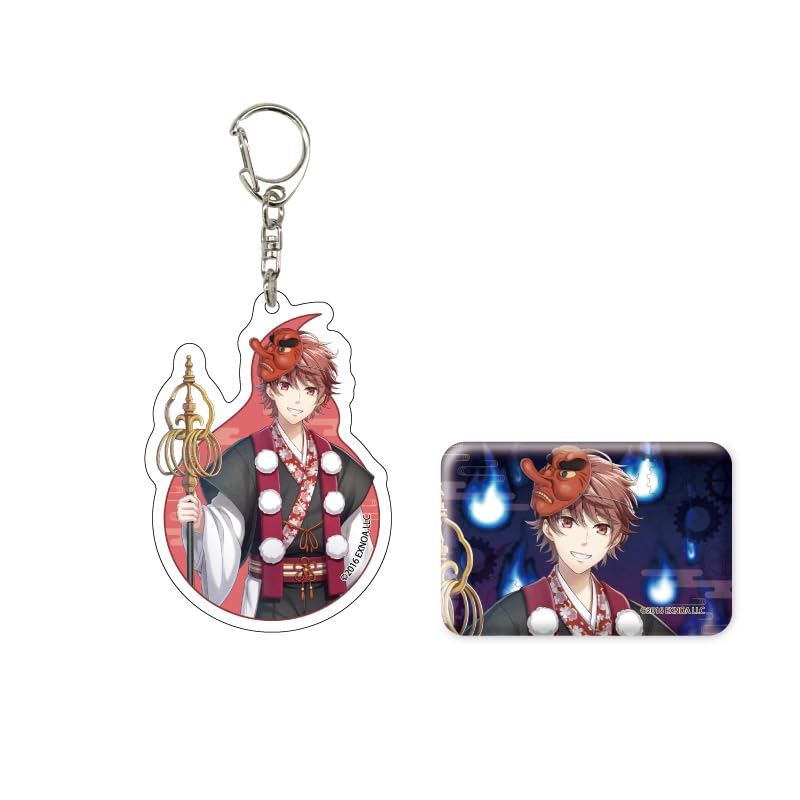 

Bungo to Alchemist 16 Mushanokoji Saneatsu Hyakki Yakou Ver. [Official Illustration] Acrylic Keychain & Square Can Badge Set