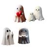 Cute Ghost Figurine Spooky Resin Statue All Hallows Day Porch Indoor Home Decoration