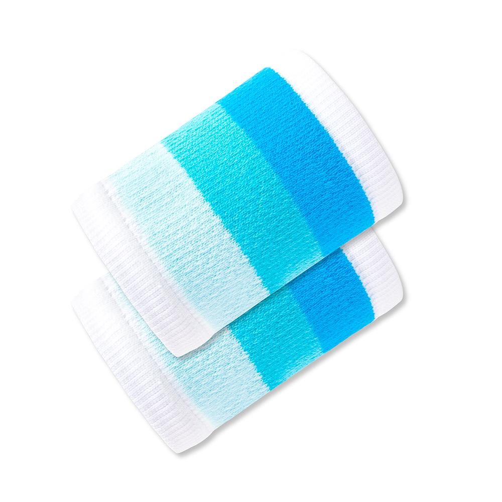 Breathable Striped Sports Wristbands for Fitness, Basketball, Running - Sweat-Wicking Wrist Sleeves