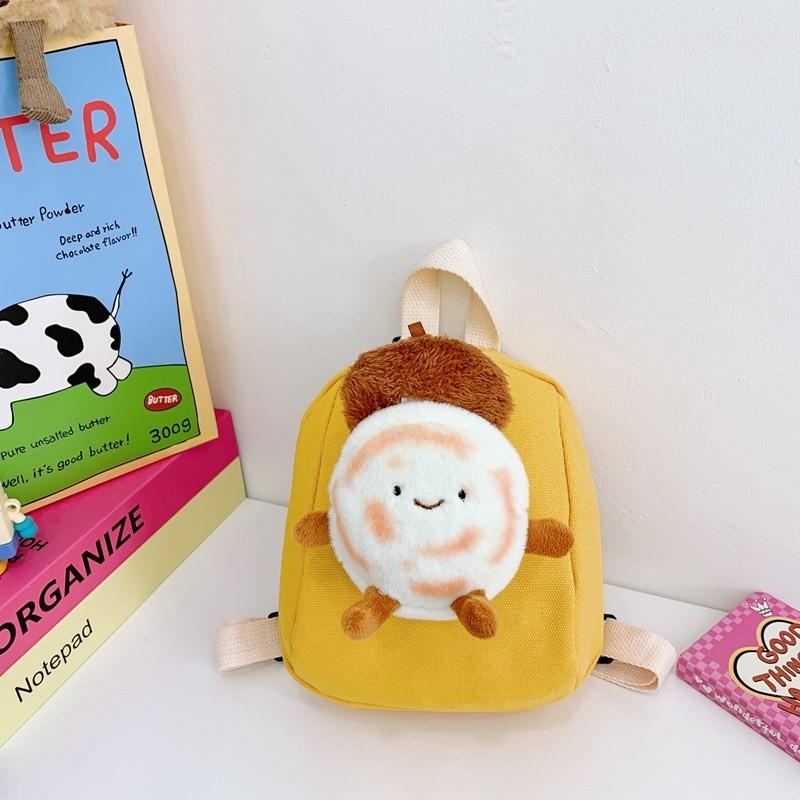 Kindergarten Cartoon Nylon Backpack Plush Doll Unisex Kid Schoolbag Fashion