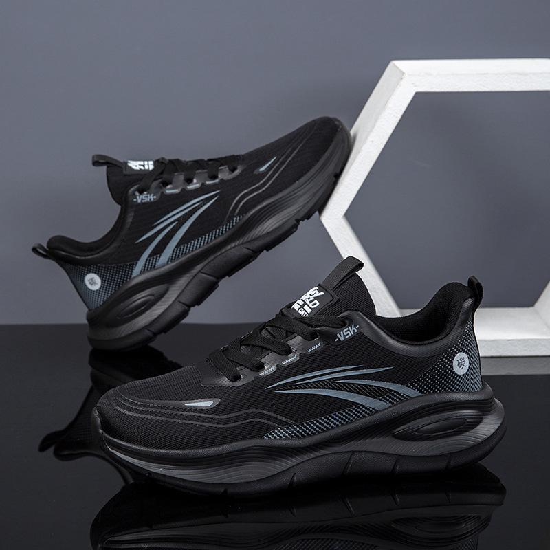 

Мужские легкие сетчатые кроссовки больших размеров: Унисекс Повседневные Кроссовки для Бега с Мягкой Подошвой 40 чёрный