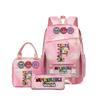 Popular Rhythm Box Sprunki Music Game School Bag Backpack Pencil Bag Three-piece Student Backpack D