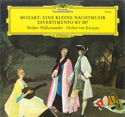 LP Record HERBERT VON KARAJAN, BERLINER PHILH - Mozart Eine Kleine Nachtmusik G-dur 139004 DEUTSCHE GRAMMO Germany Classical Used