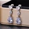 BELLA BOX Einfache elegante Tropfenohrringe für Frauen, Hochzeit, Liebe, Accessoires, ästhetische Dame, baumelnde Ohrringe, ausgefallenes Geschenk, Modeschmuck