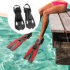 Snorkel Fins Open Heel Adult Men Womens Practical Premium Adjustable Buckles XS Black
