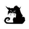 Tough Cartoon Cat Silhouette Window Stickers, Self-Adhesive Wall Decals for Kids Room Door Glass Decoration