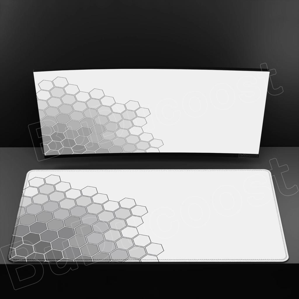 Cool XXL Rubber Large Mousepad Hexagon Geometric Art Game Mouse Pad for Game Laptop Table Decoration Office Non-slip Deskmat Rug