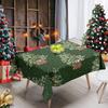 New Christmas Tablecloth Home Restaurant Festive Atmosphere Decoration Rectangular Dining Table Cloth Dustproof Christmas Print