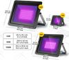 4 Stück LED Schwarzlicht - Hochleistungsbirnen, IP66 Wasserdicht - Ultraviolette Flutlichtbeleuchtung für Aquarium, Indoor- oder Outdoor-Partys