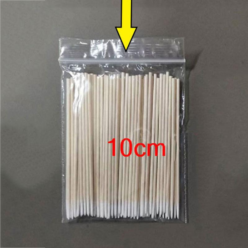 

100 шт. Щеточка для чистки ресниц, ватный тампон, отдельные ресницы, микрощеточка, косметические средства для снятия макияжа белый