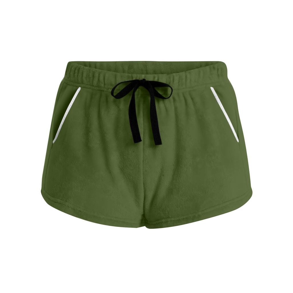 Women's Stretch Shorts Regular Fit Hiking Shorts Casual Sports Shorts Fleece Pants Large Shorts