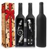 Ecarla Wein-Set in schwarzer matter Flasche Ab03