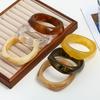 New Irregular Simi Resin Bracelet Distinctive Fashion Seiko Polished Polished Wide Face Bracelet