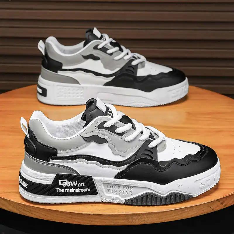 Fashion Plataform Lace-up Shoes Size 44 Vulcanize Women's Gray Sneakers Women's Lace Basketball Sports High-tech Loufers Retro Play