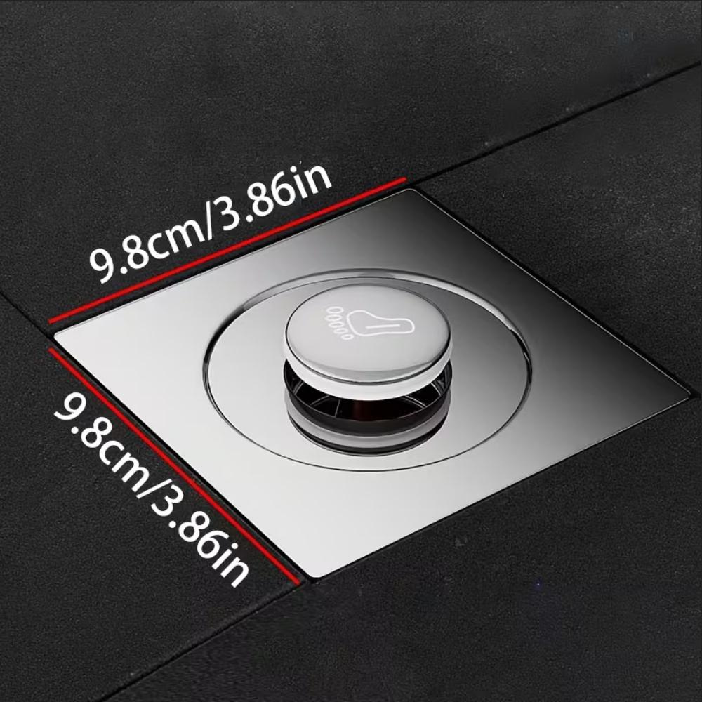 Stainless Steel Shower Drain with Smooth Edge Design Clog Resistant Fast Drainage Modern Bathroom Essential Minimalist White Round Drain No Overflow