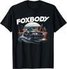 Foxbody Auto Drift in Stadt Nacht Grafik T-Shirt
