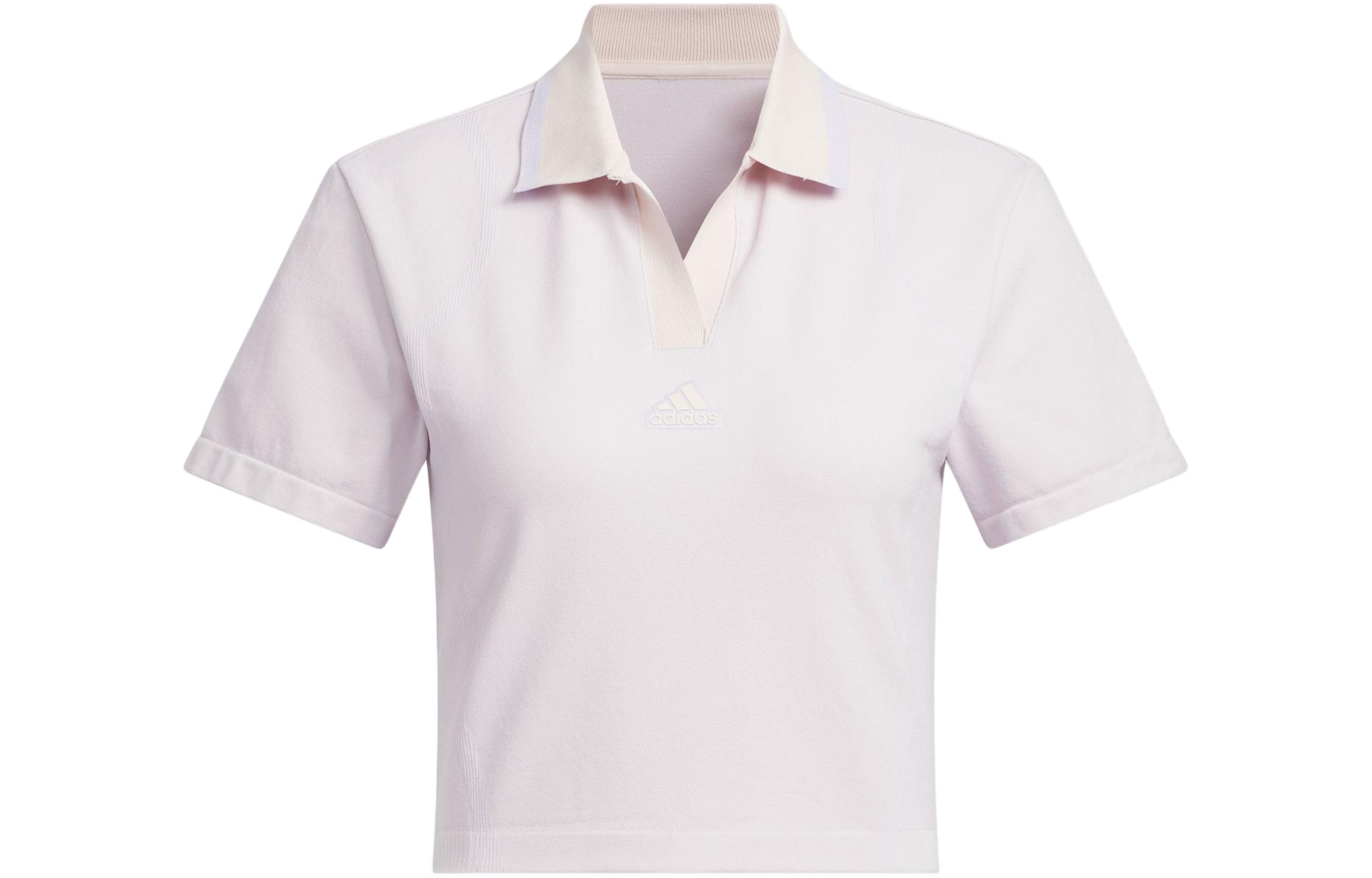 Adidas SEAMLESS POLO SHIRT Polo Shirt Women s Purple Pink JE1438 L