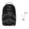 New SPRAYGROUND Polyester Backpack Regular Unisex Black W1035727