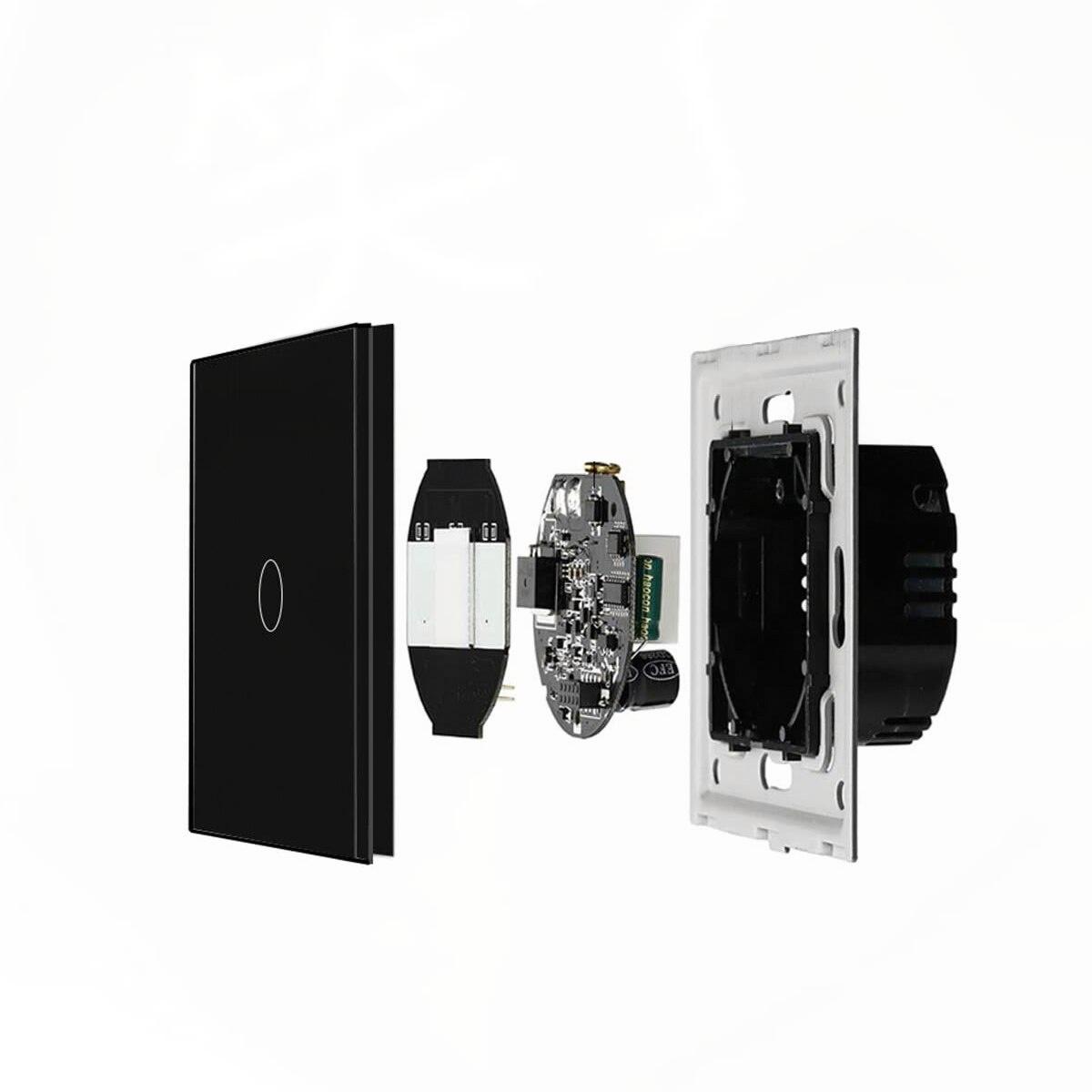 

Умный настенный переключатель Tuya Zigbee, универсальный переключатель без нейтрали, 110 В-250 В, конденсатор не требуется, работает с Alexa Google Smart