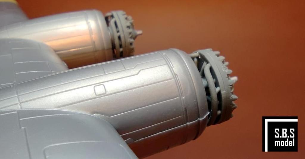 SBS Model Engine Set Plastic Model Parts SBM72089 1/72 B-17F/G (for Revell) (Airplane)