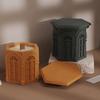 Candlestick Silicone Mold Silicone Candle Holder Molds Flexible Candle Jar Silicone Moulds Soft Silicone Mold for Candle